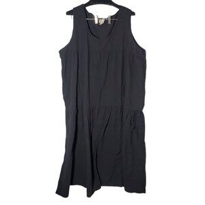 Deva Lifewear Tank Top Midi Dress 3X Sleeveless Cotton Beach Lagenlook Goth